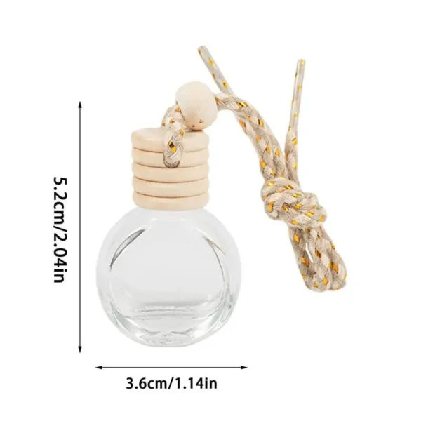 Mini Aromatherapy Bottle Pendant For Car Essential Oil Diffuser Car Glass Bottle Empty Pendant Bottle For Home Decor - Image 6