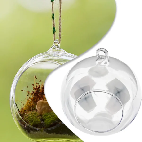 Hanging Glass Ball Garden Home Decoration Flat Bottom Flower Indoor Ornament Party Plant Pots Tealights Terrarium - Image 5